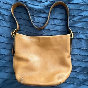 Vintage Coach leather bucket bag purse